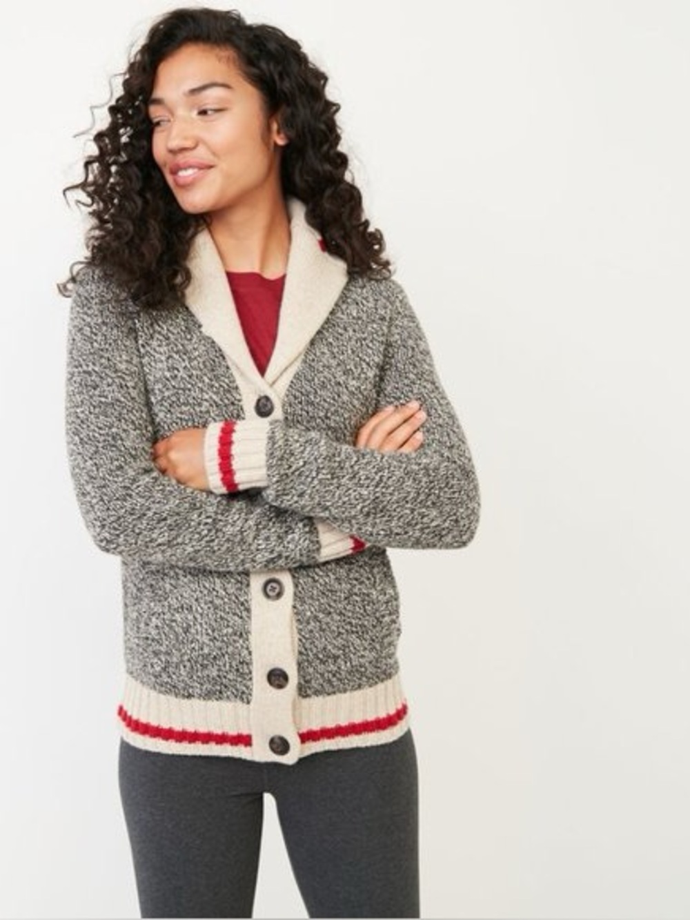 Roots Cabin Shawl Cardigan